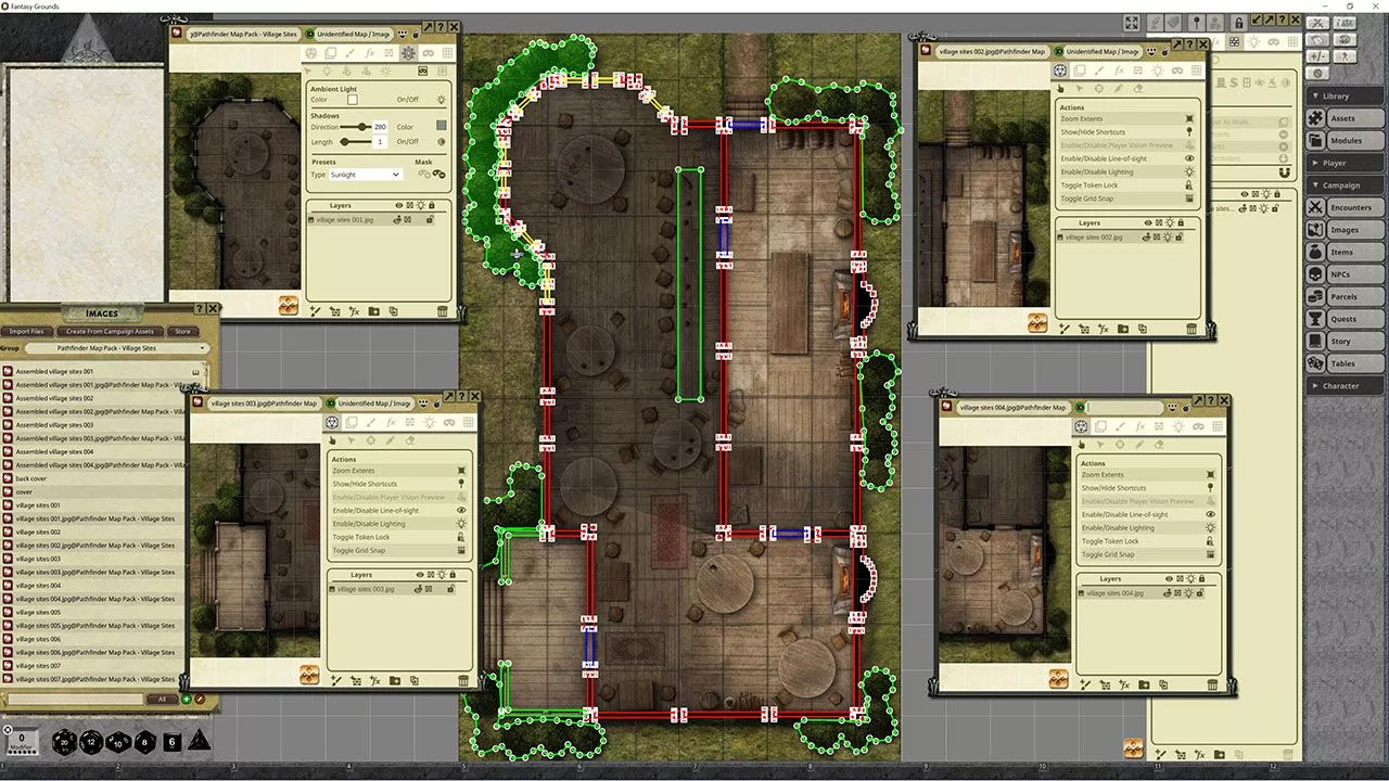 Pathfinder RPG - Map Pack: Village Sites for Fantasy Grounds